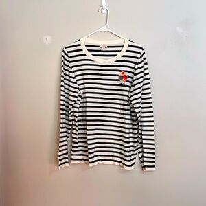 Striped bird sweater